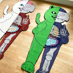 RIPNDIP R Nerm Ã†-09 Anatomy Rug (Green/Purple)- 6ft