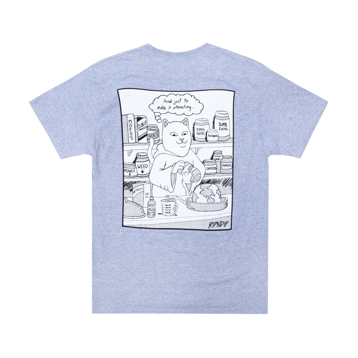 RIPNDIP Shake N Bake Tee (Heather Grey)