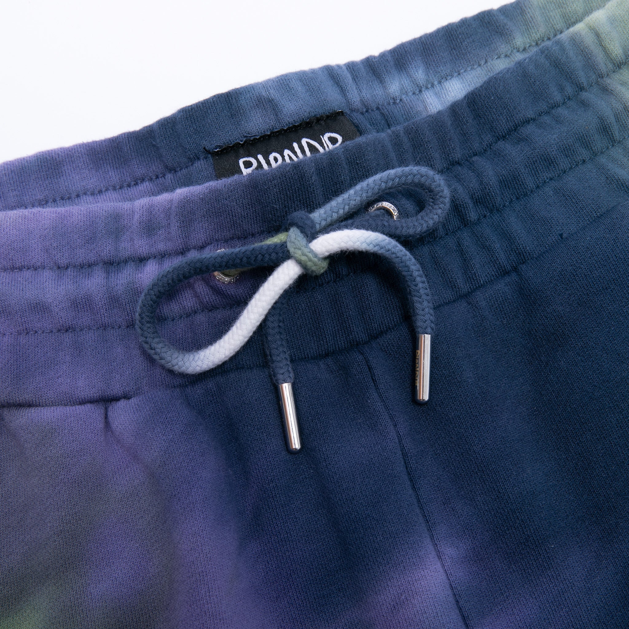 RIPNDIP Ripndip Rubber Logo Sweatshorts (Sage/Slate Tie Dye)