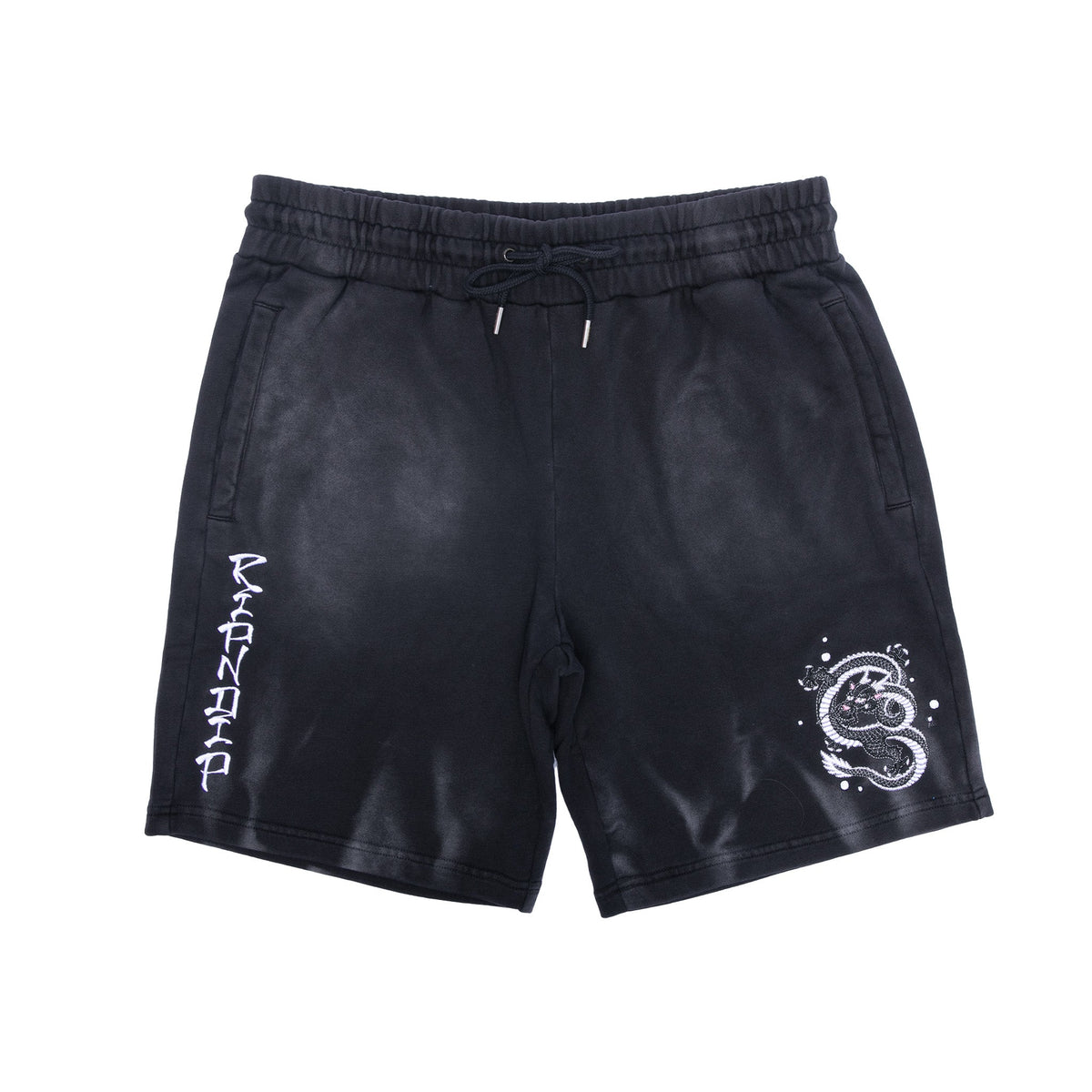 RIPNDIP Mystic Jerm Sweatshorts (Black Faded Wash)