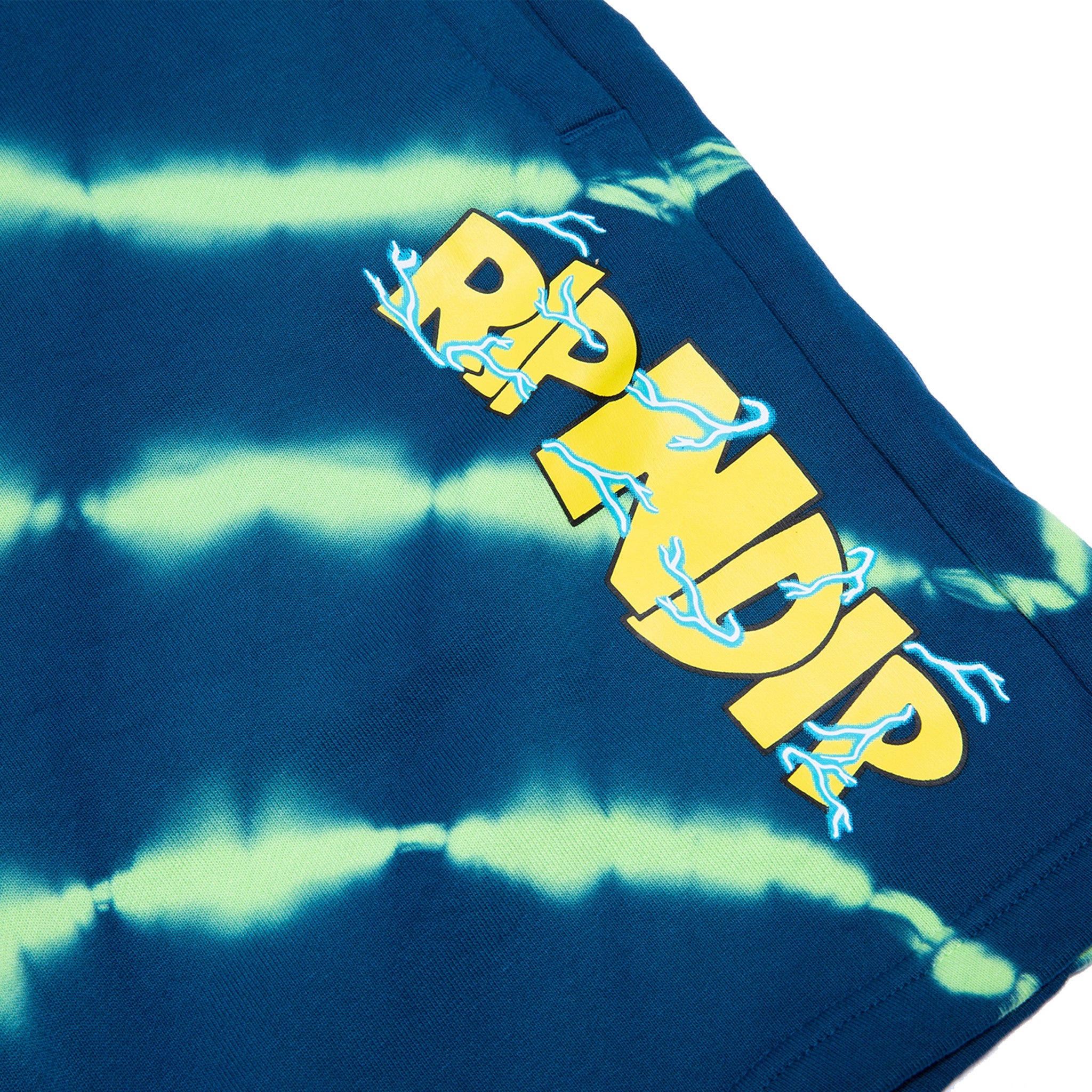 RIPNDIP Super Sanerm Sweatshorts (Navy/Neon Green Dye)