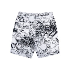RIPNDIP Dark Twisted Fantasy Twill Shorts (Black/White)