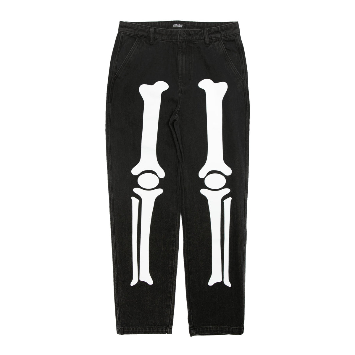 RIPNDIP Skelly Nerm Pants (Black Wash Denim)