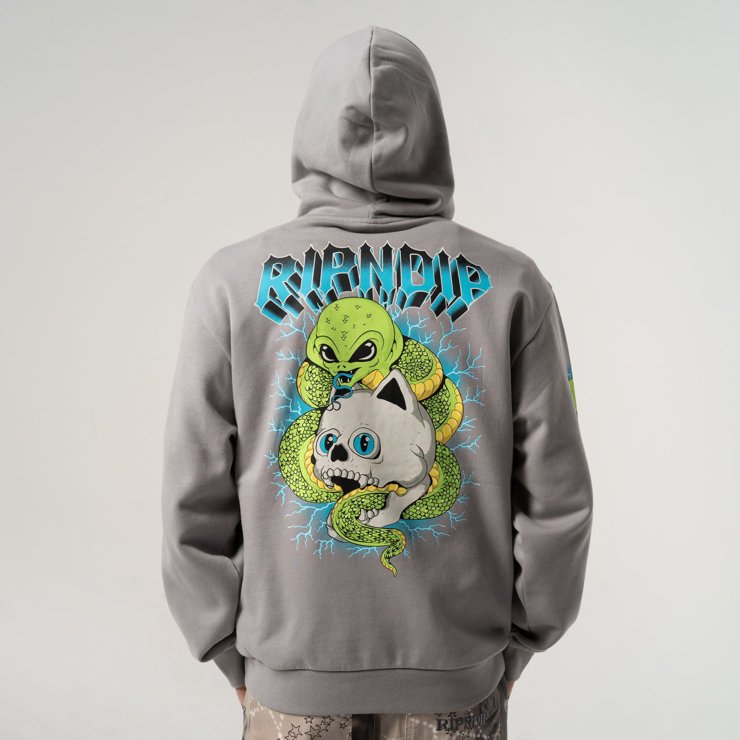 RIPNDIP Skull and Bones Hoodie (Charcoal)