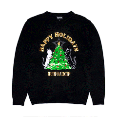 RIPNDIP Litmas Tree Knitted Sweater (Black)