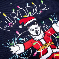 RIPNDIP Electrifying Santa Light Up Sweater (Navy)