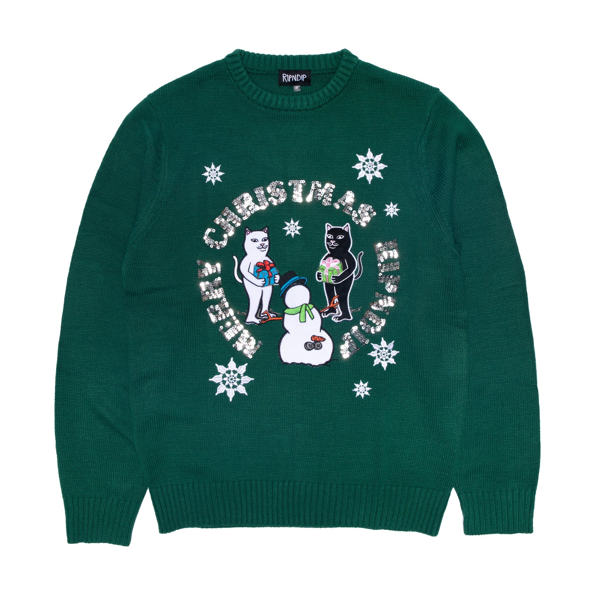 RIPNDIP Tis The Season Sweater (Hunter Green)