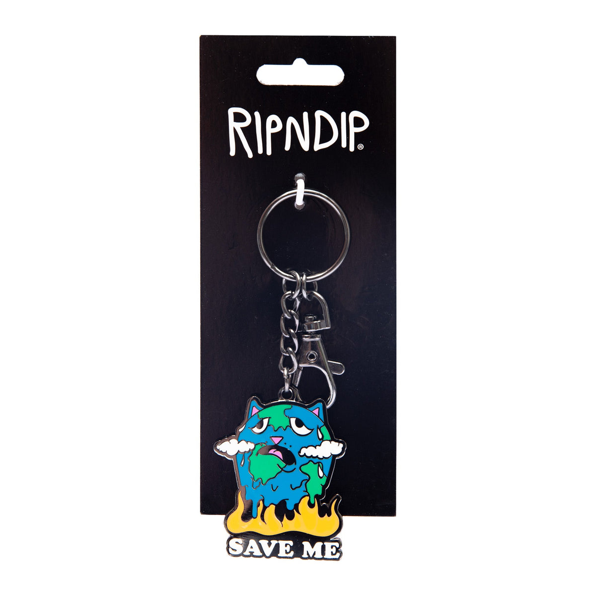 RIPNDIP Save The World Keychain (Black)