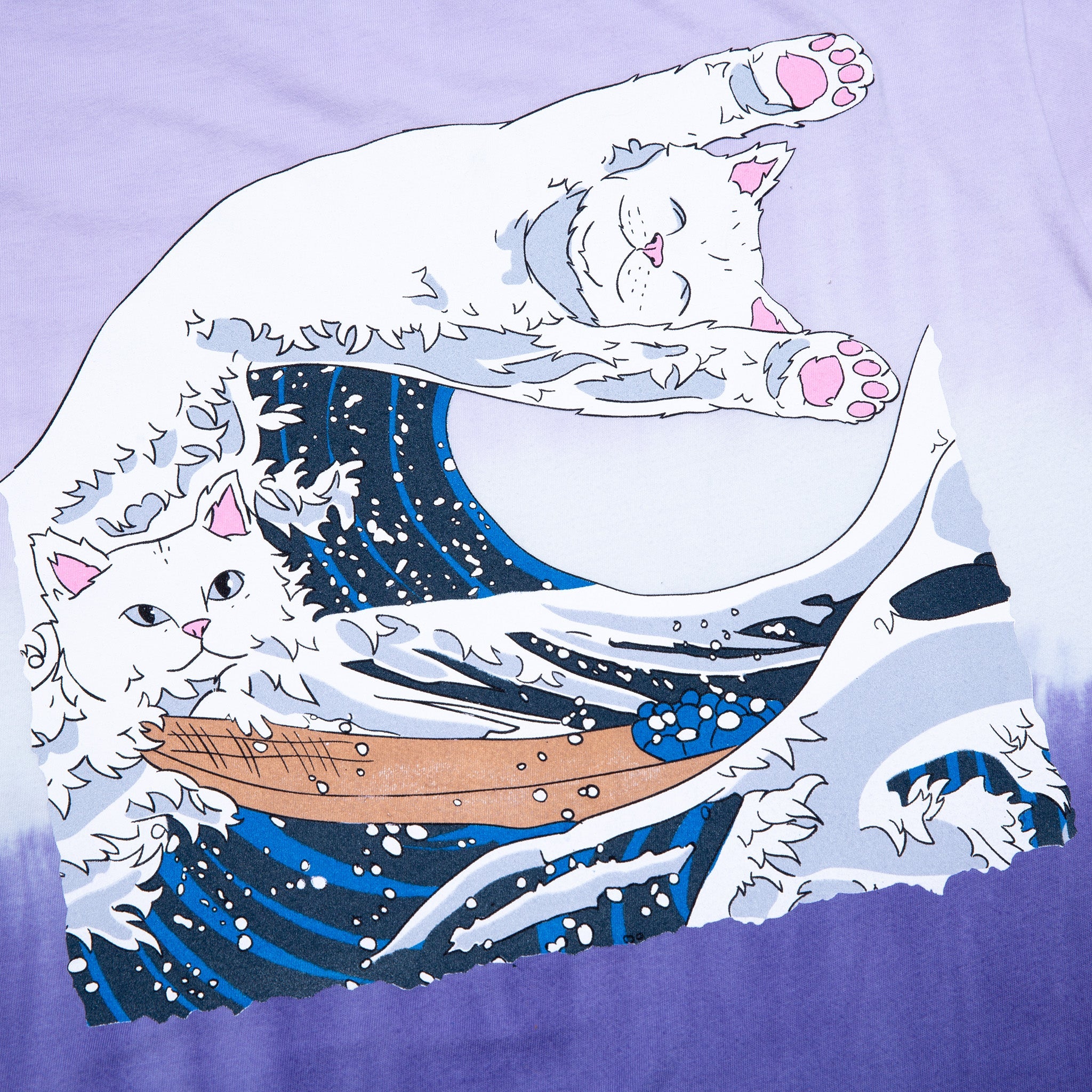 RIPNDIP The Great Wave Of Nerm Tee (Purple Dye)