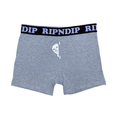 334627 Peek A Nermal Boxers  (Heather Grey)