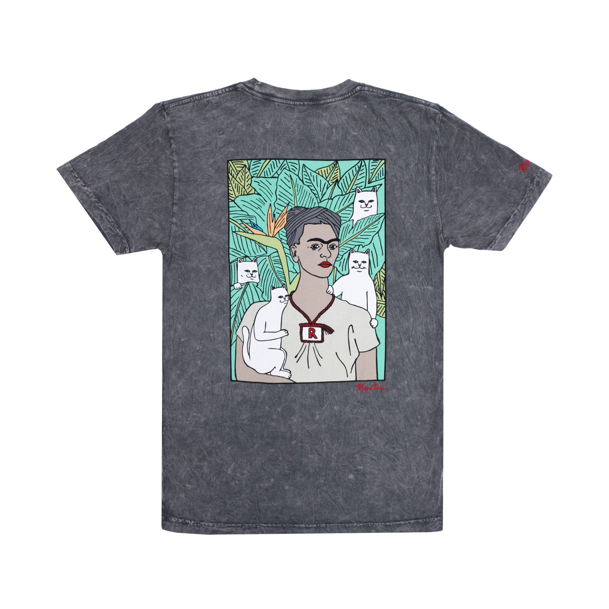 RIPNDIP Nermal Portrait Tee (Charcoal Mineral Wash)