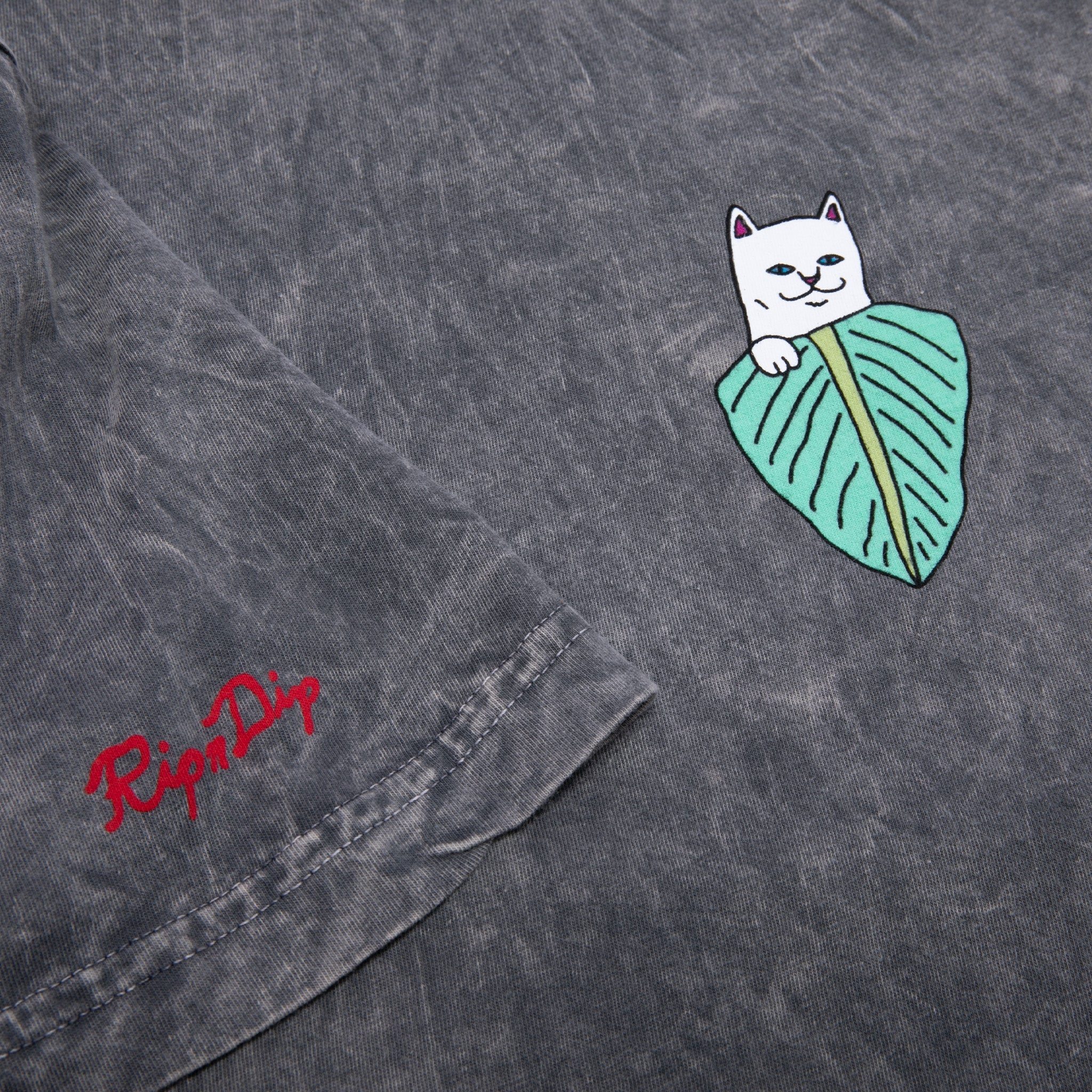 RIPNDIP Nermal Portrait Tee (Charcoal Mineral Wash)