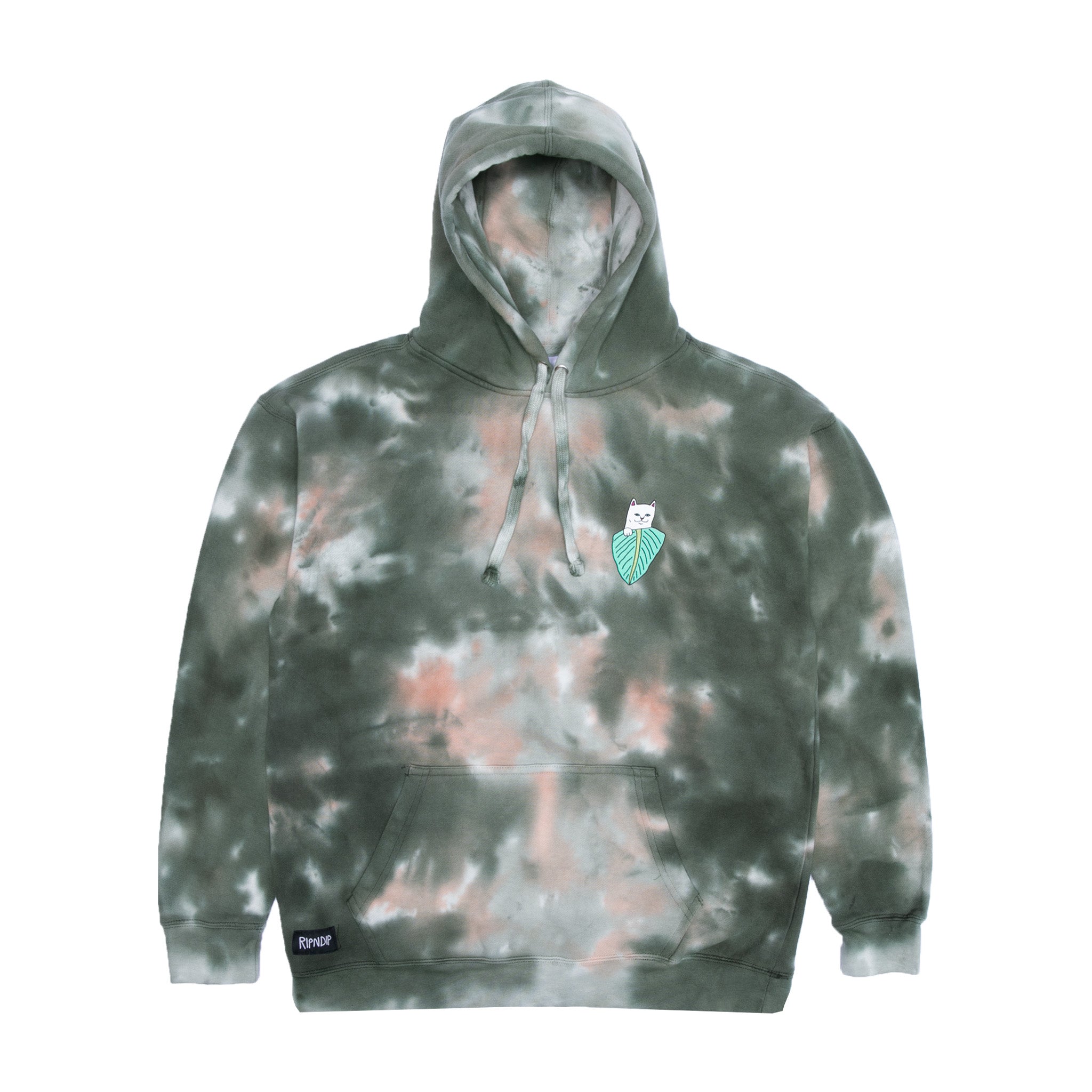 RIPNDIP Nermal Portrait Hoodie (Olive/Orange)