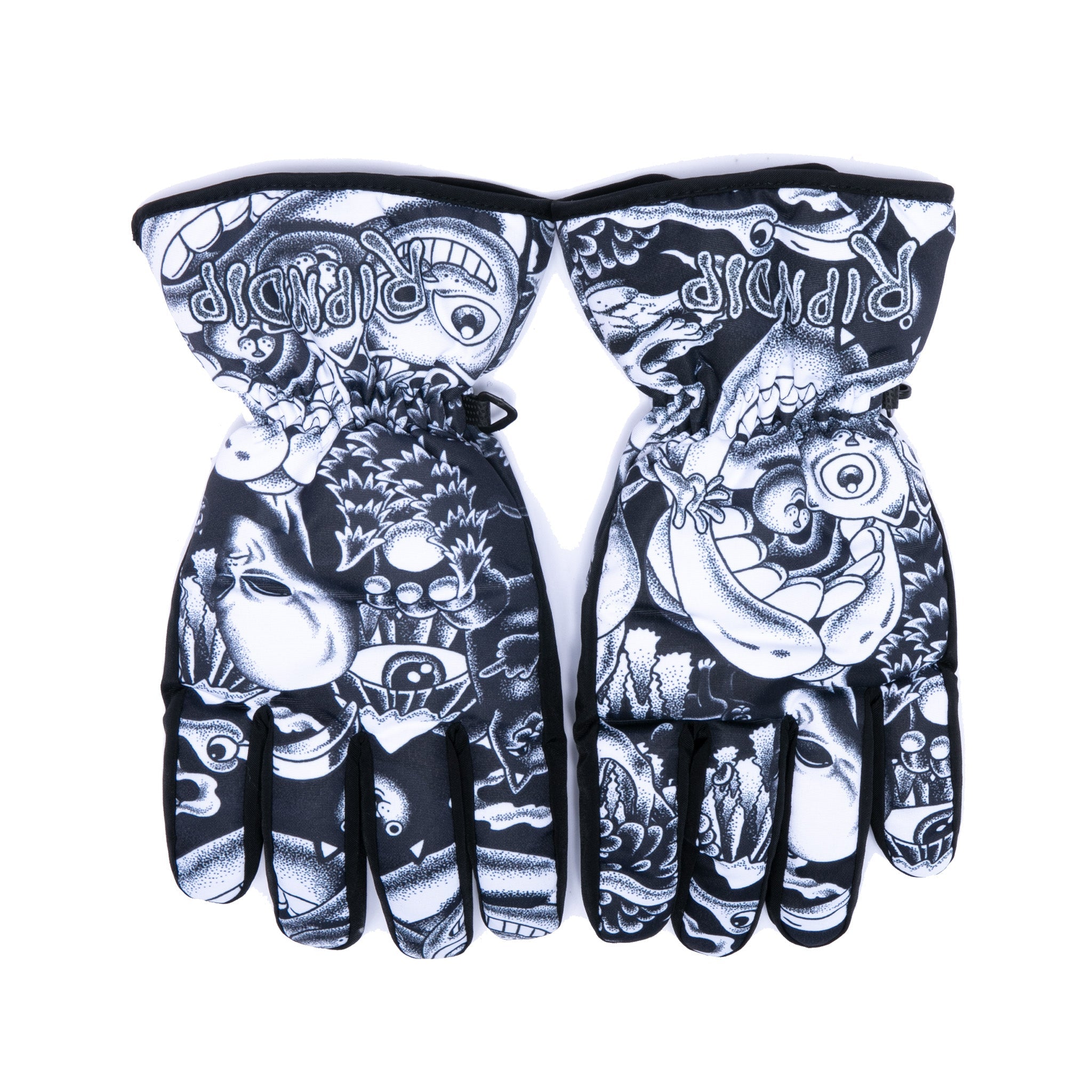 RIPNDIP Dark Twisted Fantasy Snow Gloves (Black/White)
