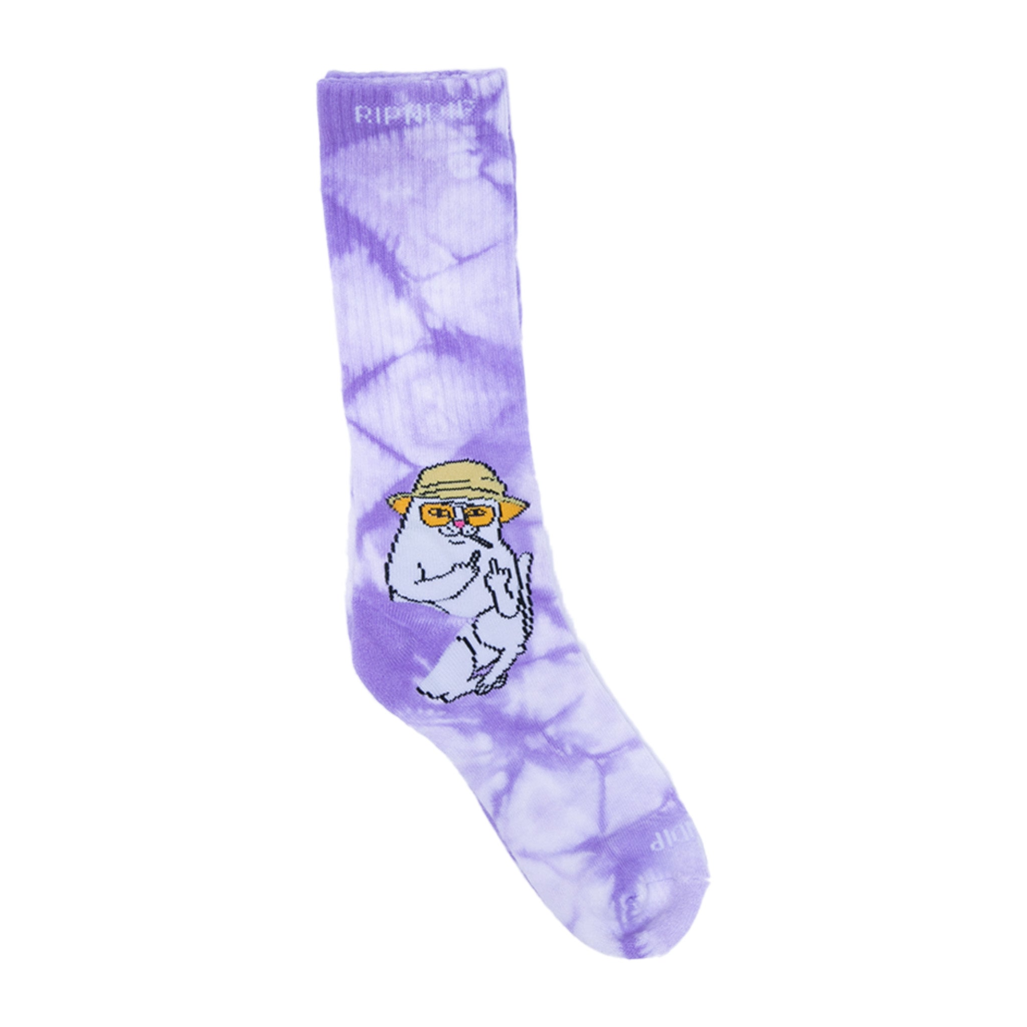 RIPNDIP Nermal S Thompson Socks (Lavender Lightning Wash)