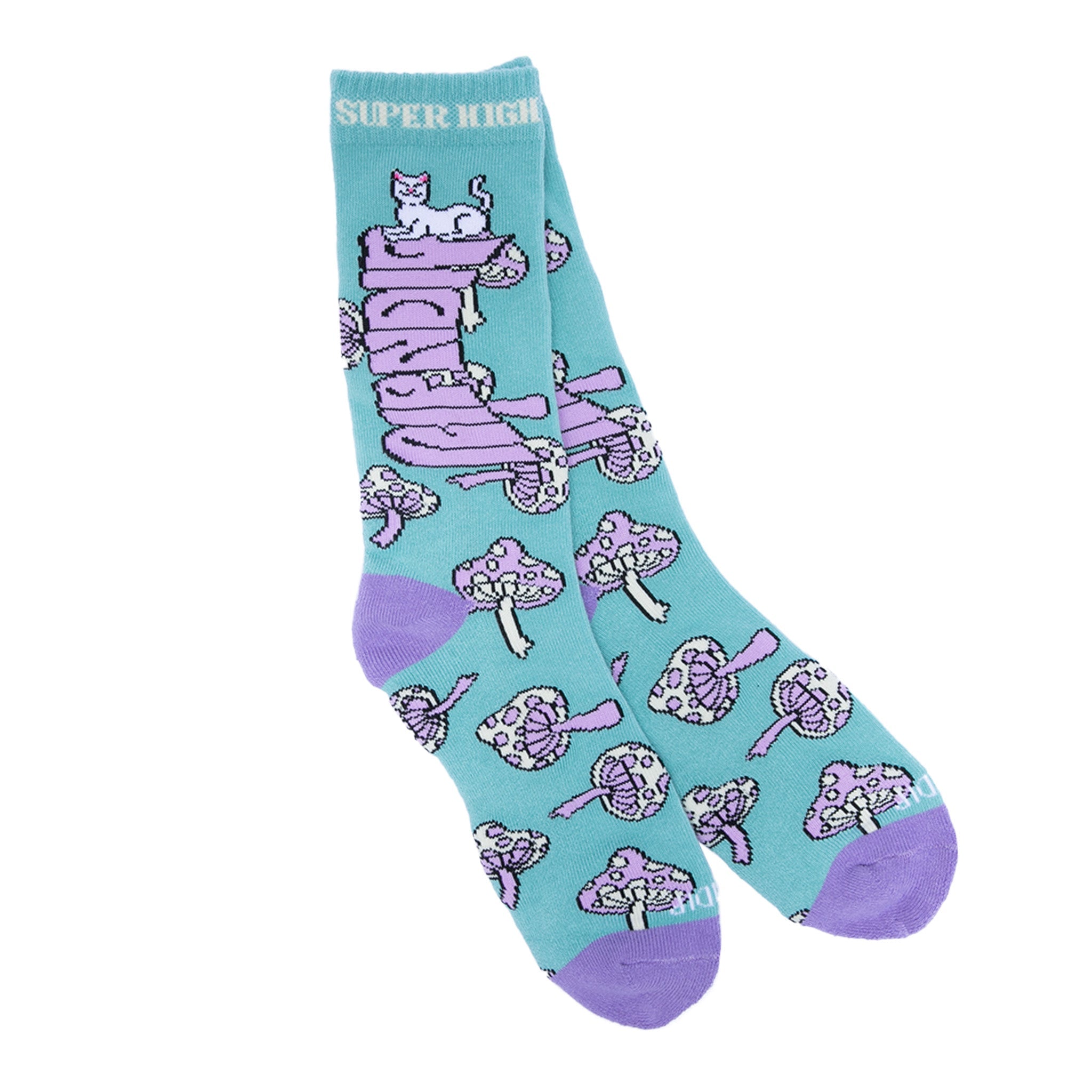 RIPNDIP Super Psychedelic Socks (Sage/Lavender)