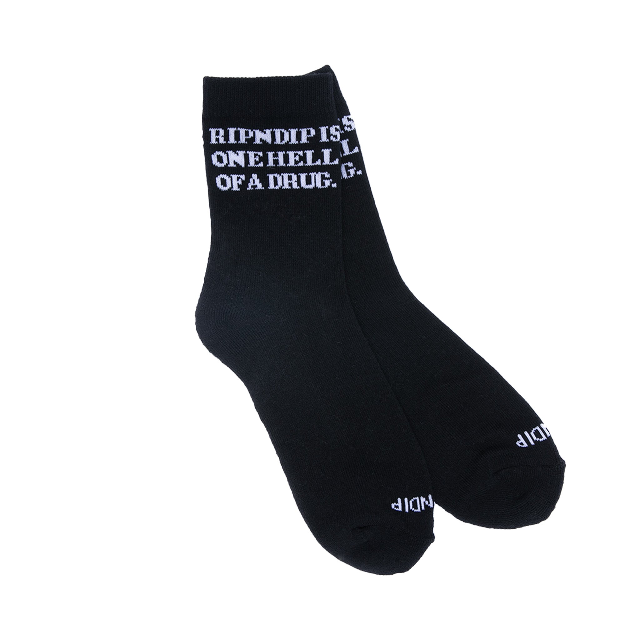 RIPNDIP Hell Of A Drug Mid Socks (Black)