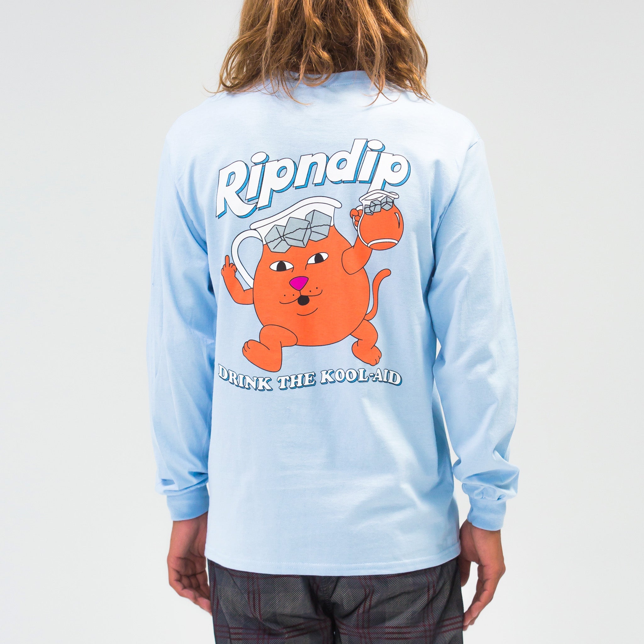 RIPNDIP Drink Me Long Sleeve (Light Blue)