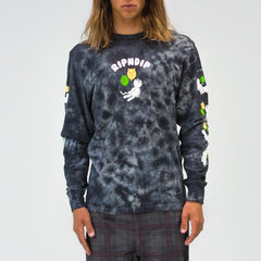 RIPNDIP Drifting Away Long Sleeve (Black Lightning Wash)