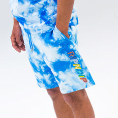 340501 Prisma Sweatshorts (Blue Lightning Wash)