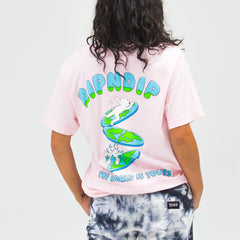 RIPNDIP The World Is Yours Tee (Light Pink)