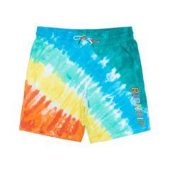 RIPNDIP Prisma Sweatshorts (Teal Rainbow Dye)
