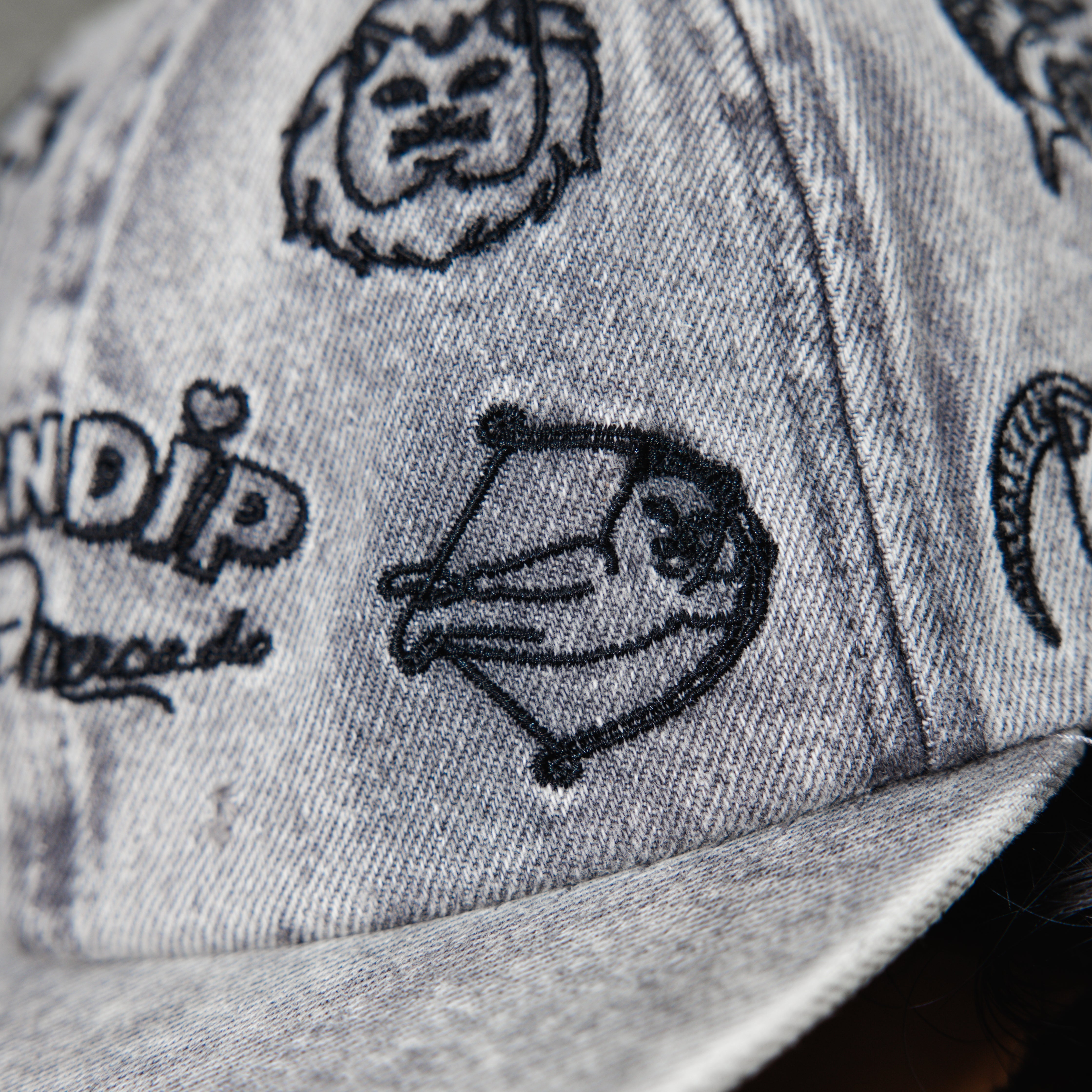 RIPNDIP Zodiac Mucho 6 Panel (Black Washed Denim)