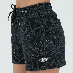 RIPNDIP Big Pussy Energy Womens Sweat Shorts (Black)