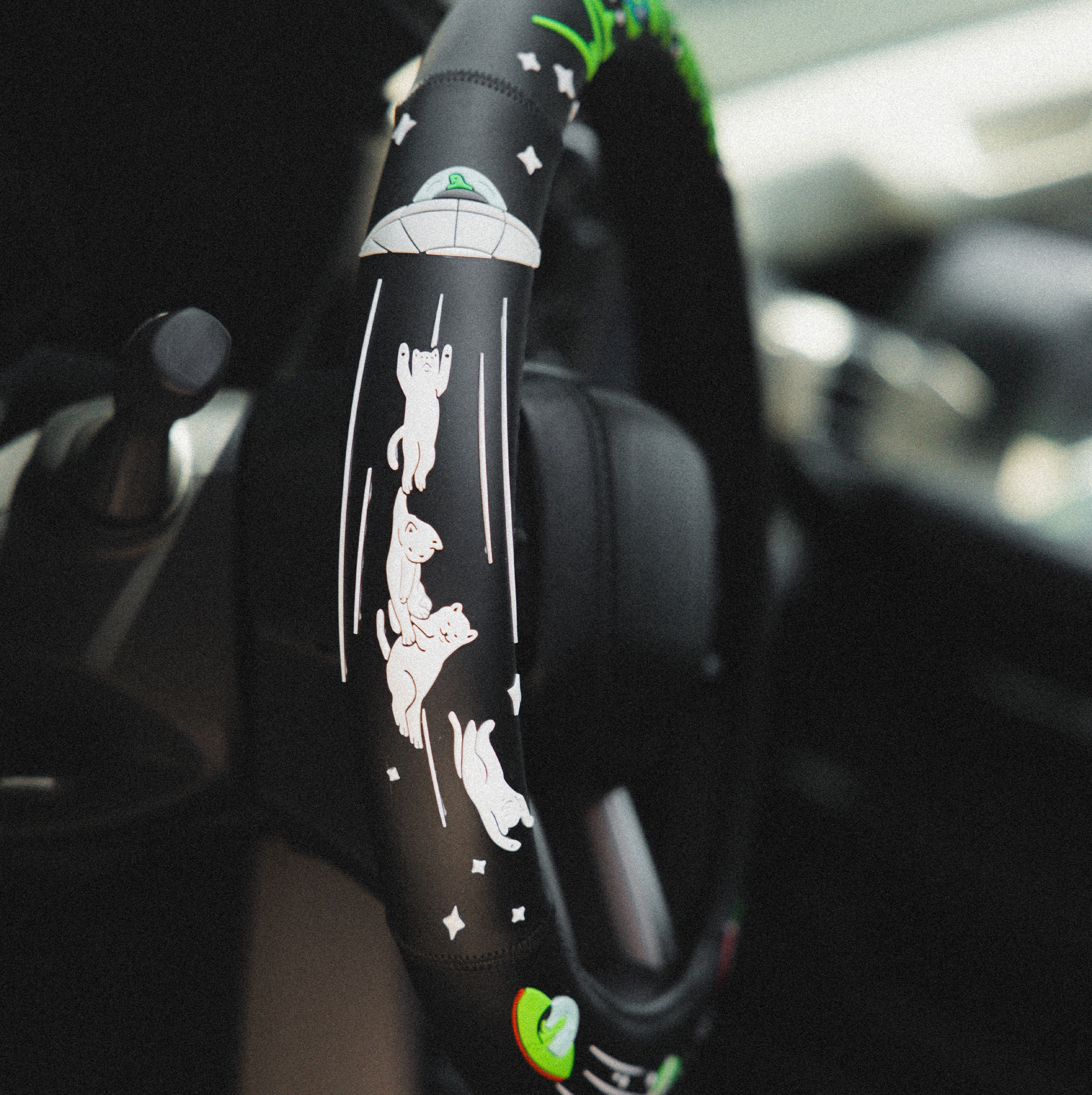 RIPNDIP We Out Here Steering Wheel Cover (Black)