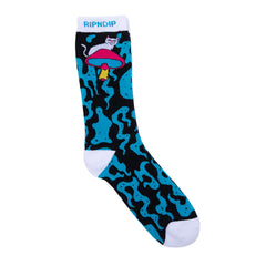 RIPNDIP Psychedelic Socks (Blue)