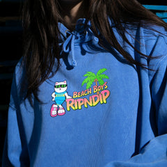 RIPNDIP Beach Boys Hoodie (Periwinkle Mineral Wash)
