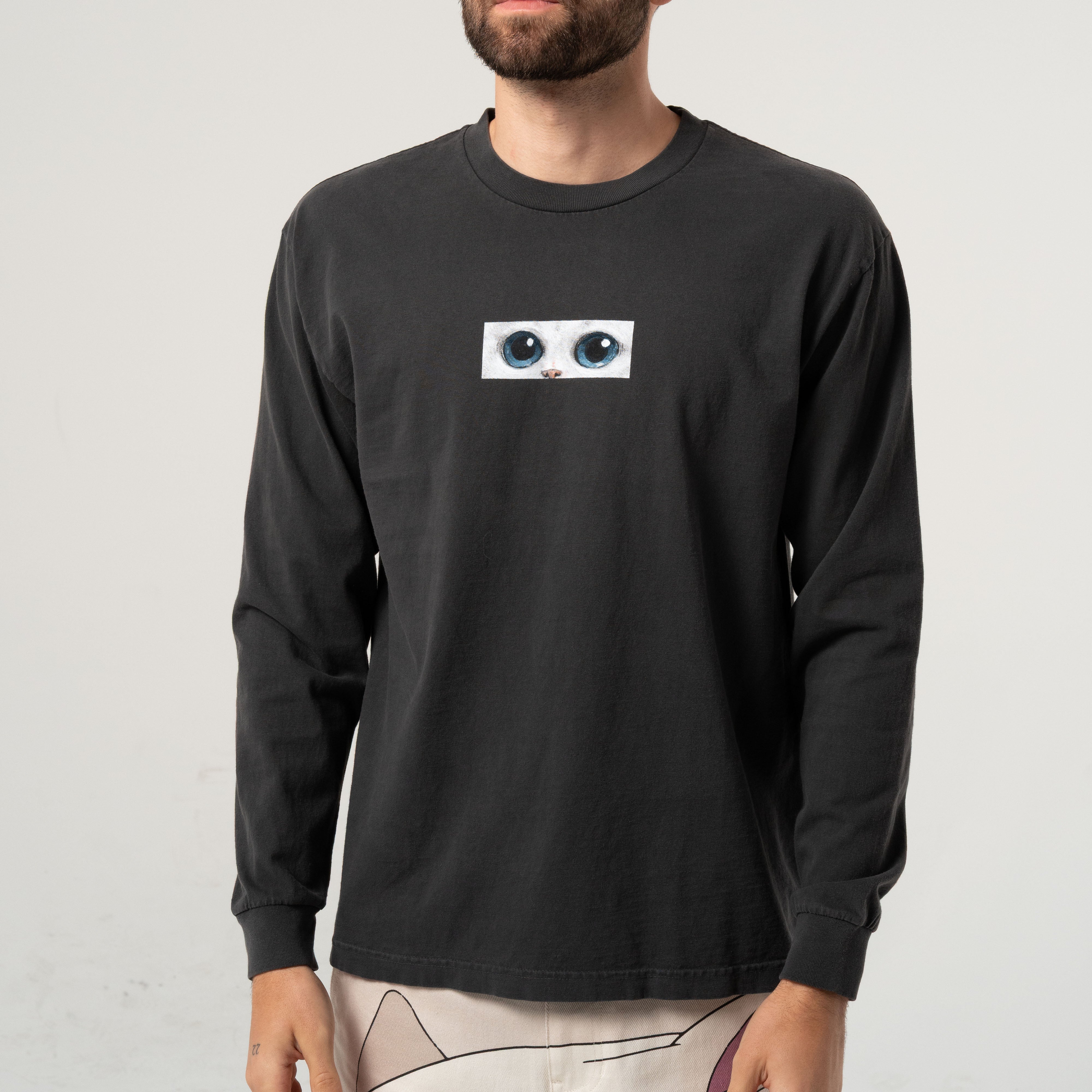 RIPNDIP Find Out Long Sleeve (Charcoal Vintage Wash)