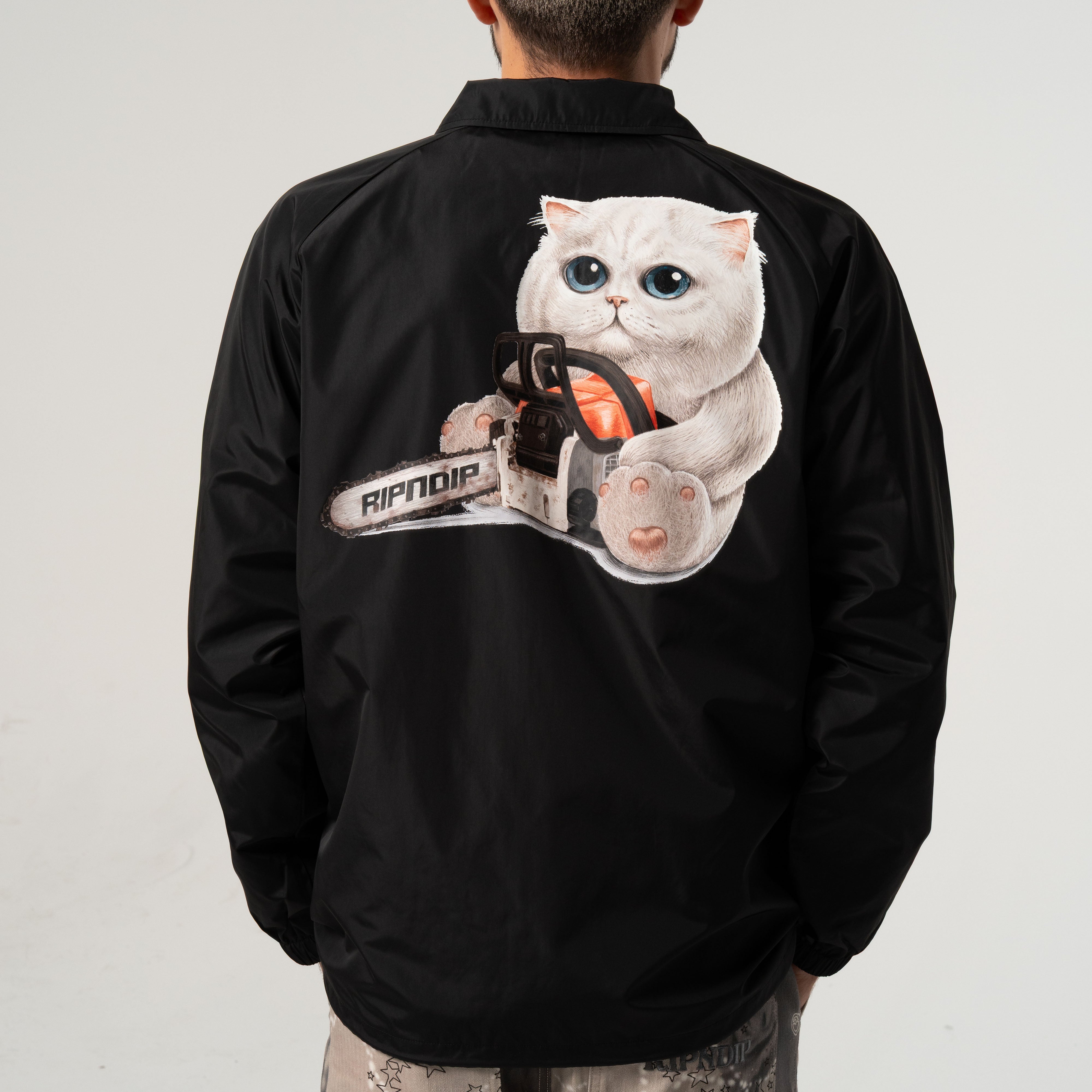 RIPNDIP Find Out Coaches Jacket (Black)
