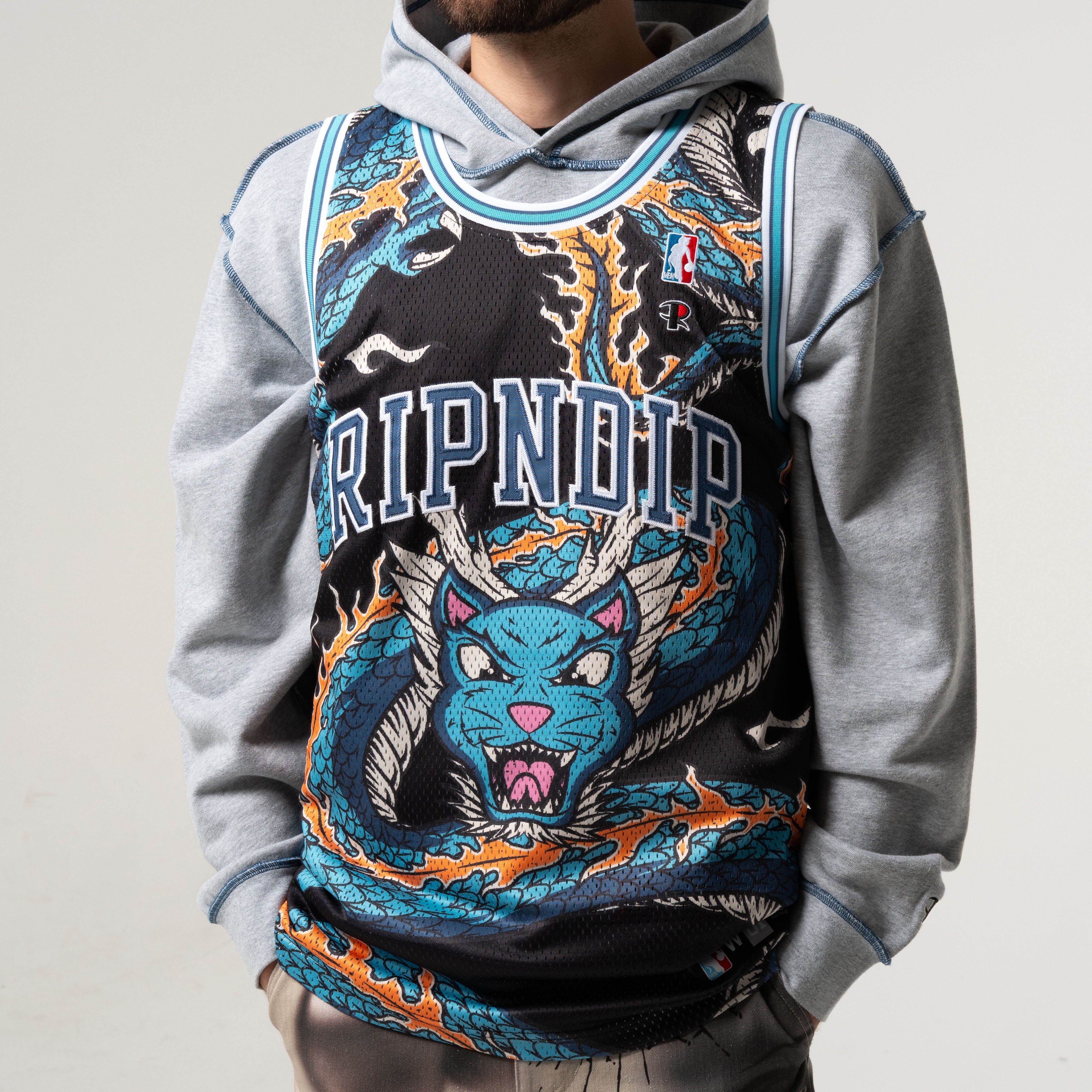 RIPNDIP Shen Nerm Basketball Jersey (Charcoal)