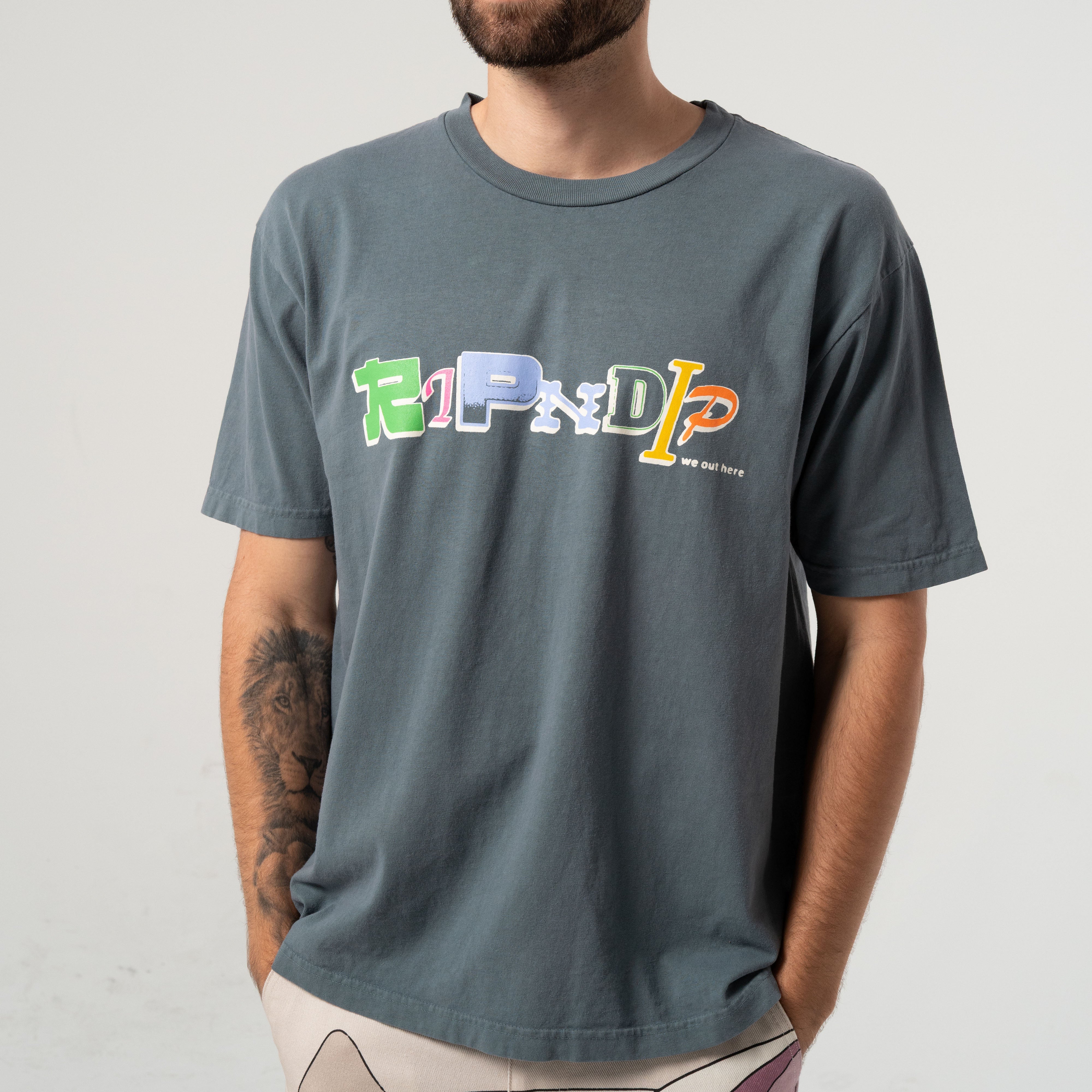 RIPNDIP Manifesto Tee (Light Charcoal)