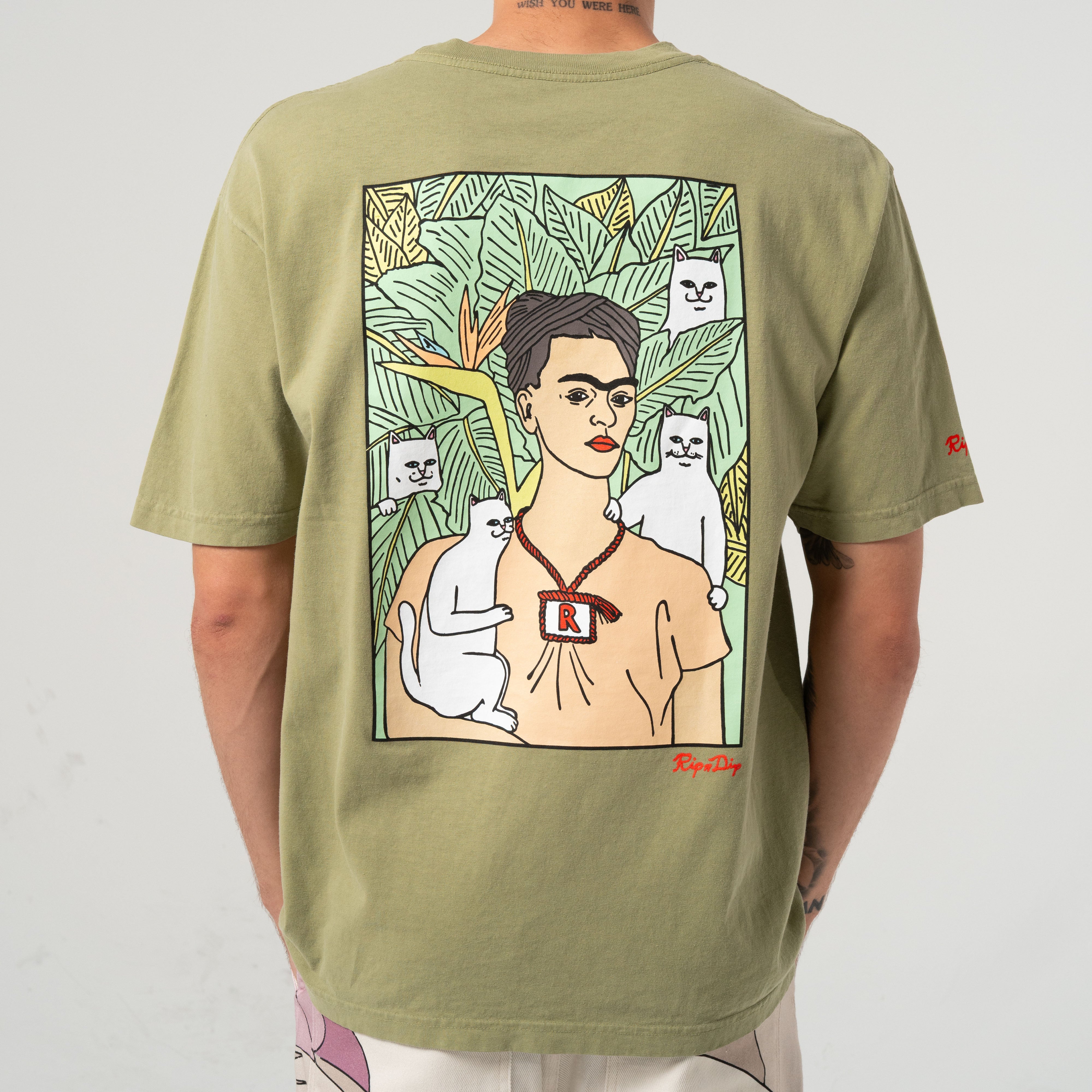 RIPNDIP Nermal Portrait Tee (Light Forest)