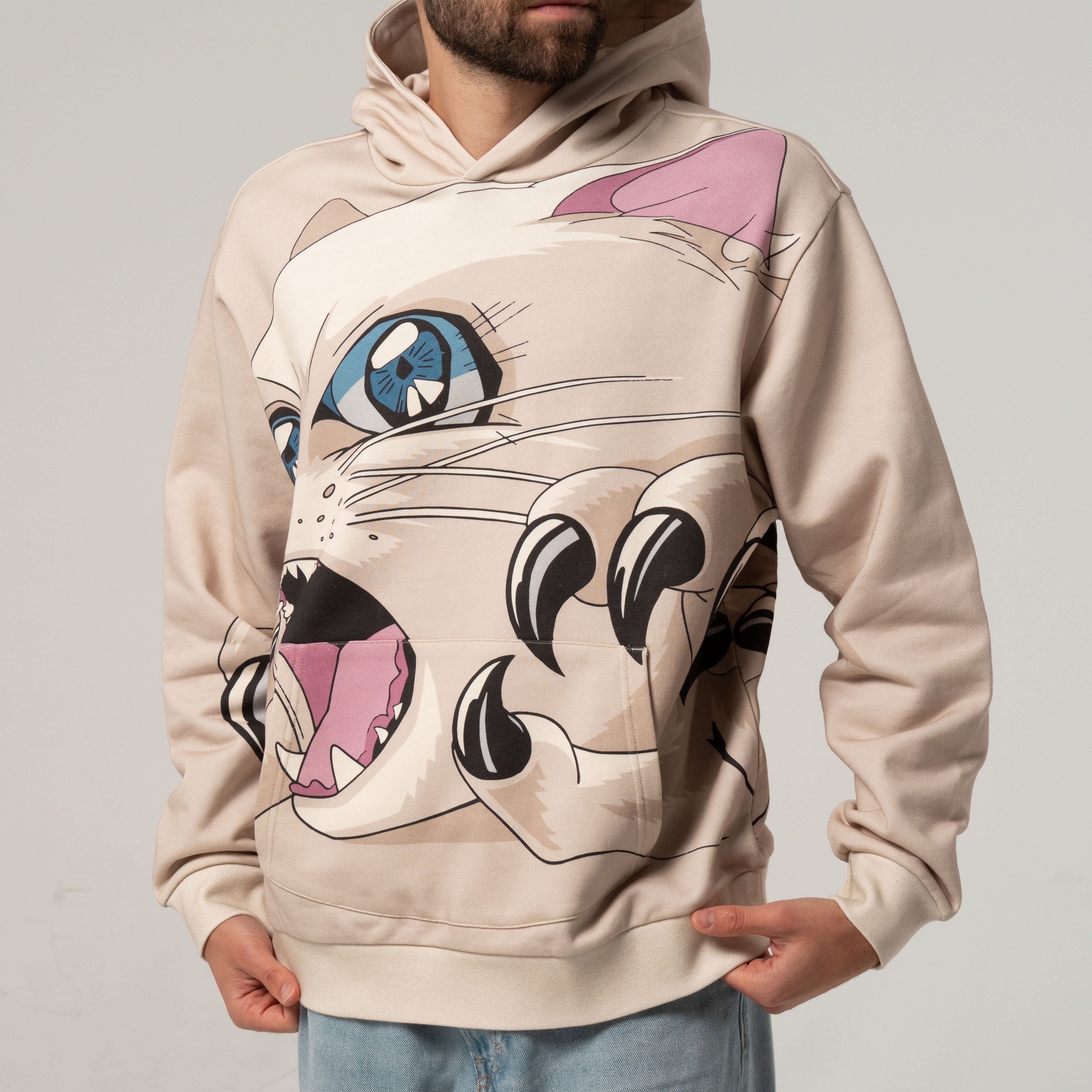 RIPNDIP Metal Claw Hoodie (Bone)