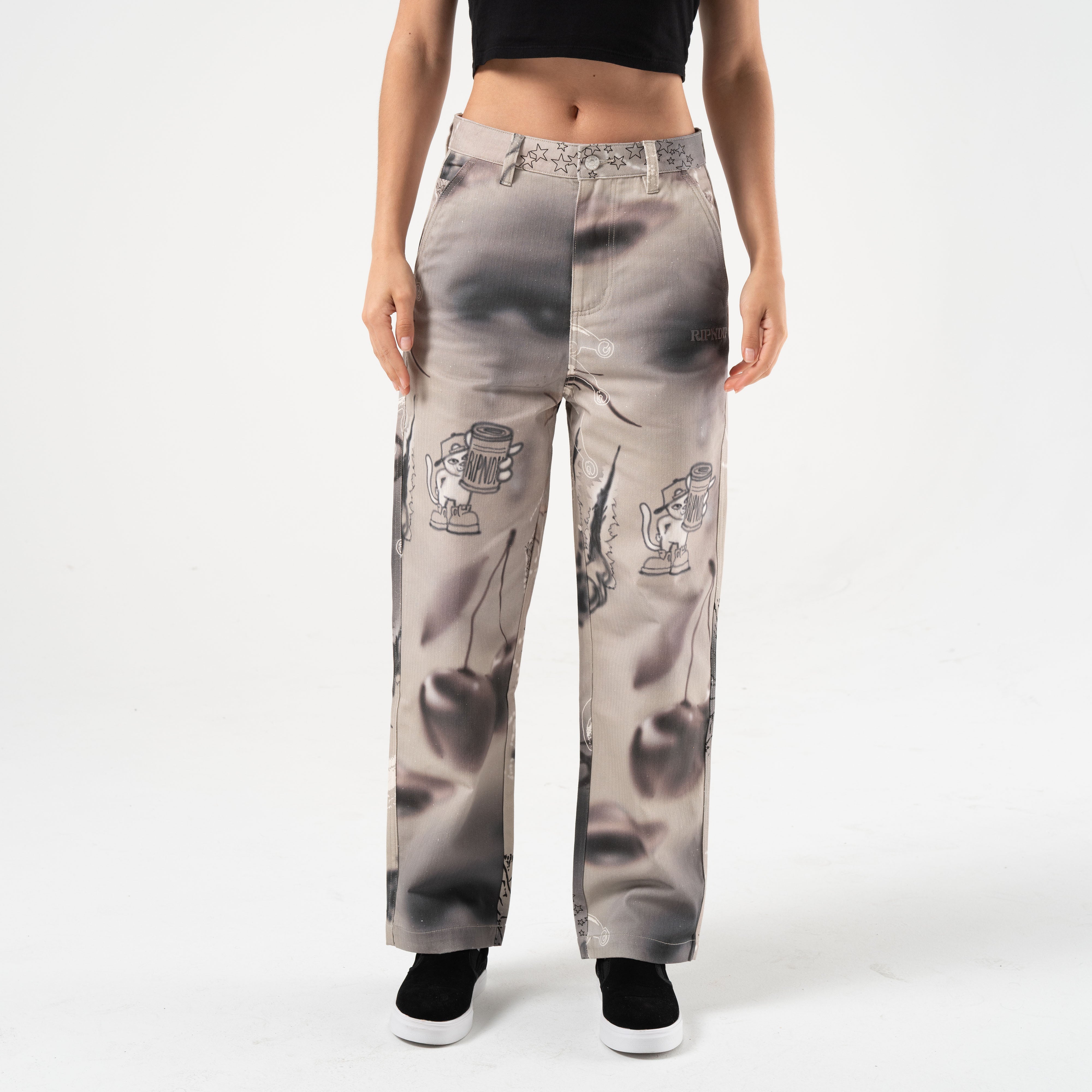 RIPNDIP Stargazing Carpenter Straight Leg Pants (Multi)