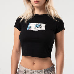 RIPNDIP Metal Claw Cropped Baby Tee (Black)