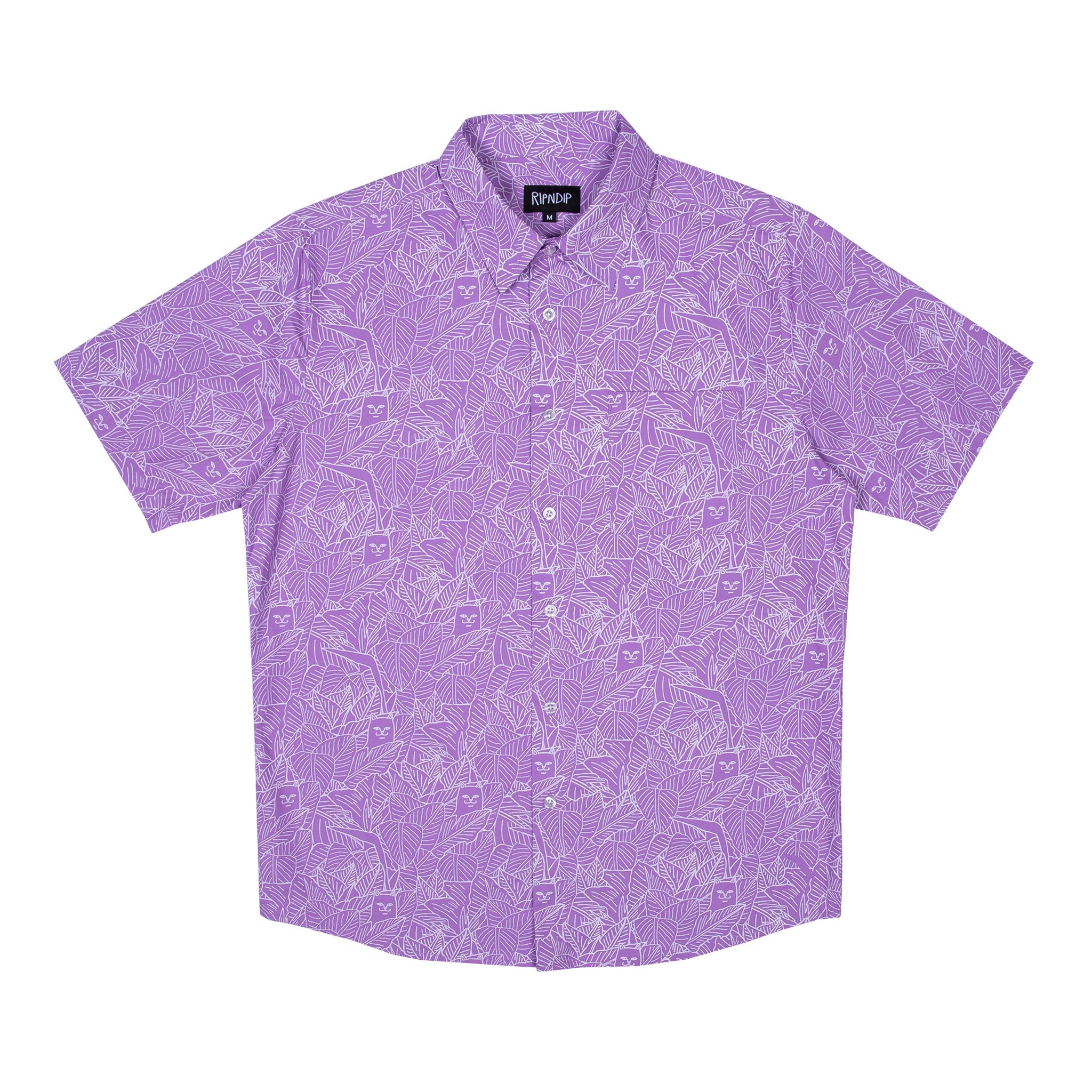 RipNDip Nermal Leaf Button Up (Purple)