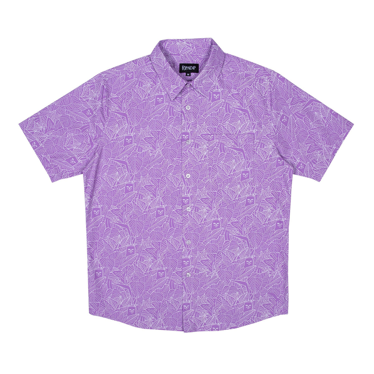 RipNDip Nermal Leaf Button Up (Purple)