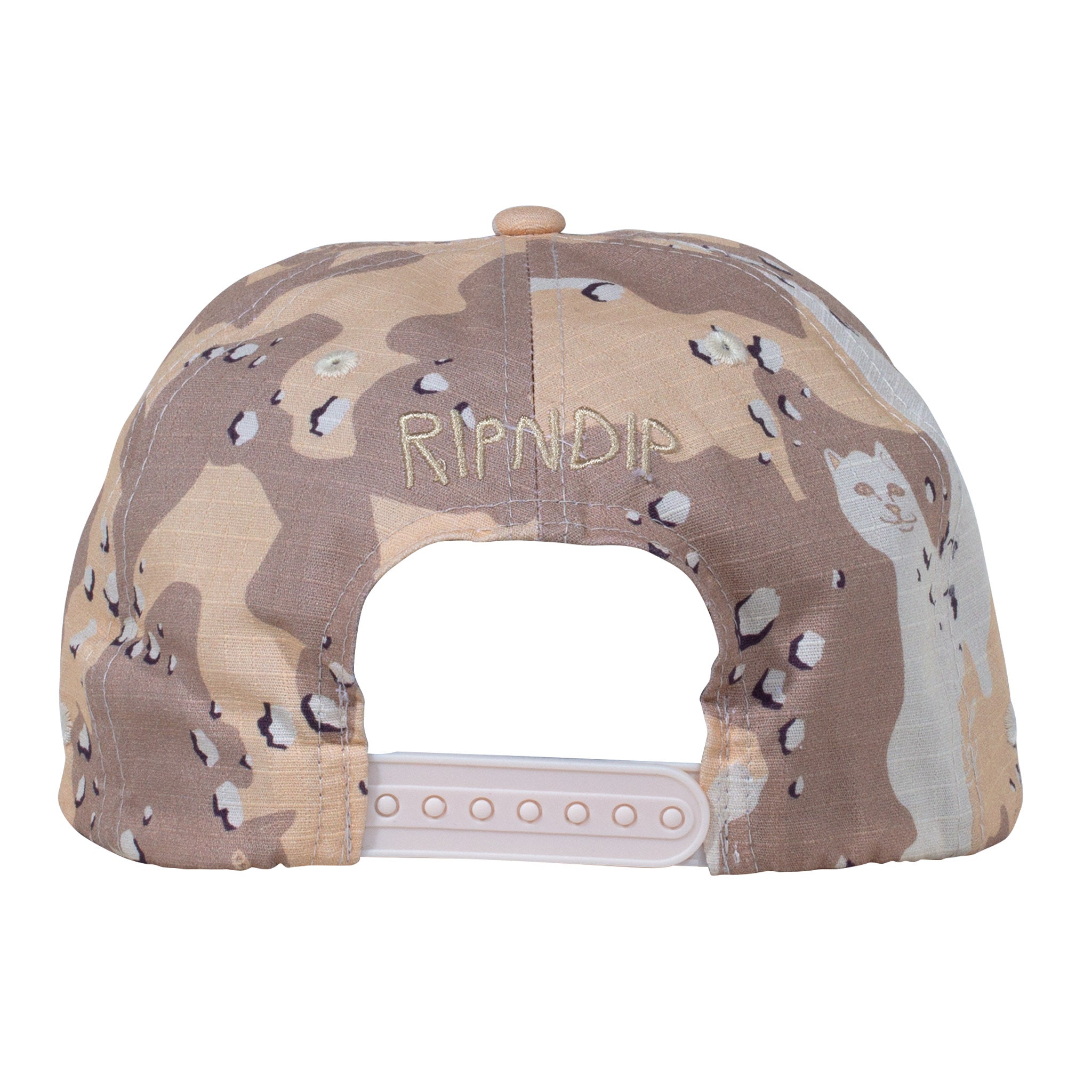 RipNDip Nerm Camo 5 Panel Snapback (Choc Chip Camo)