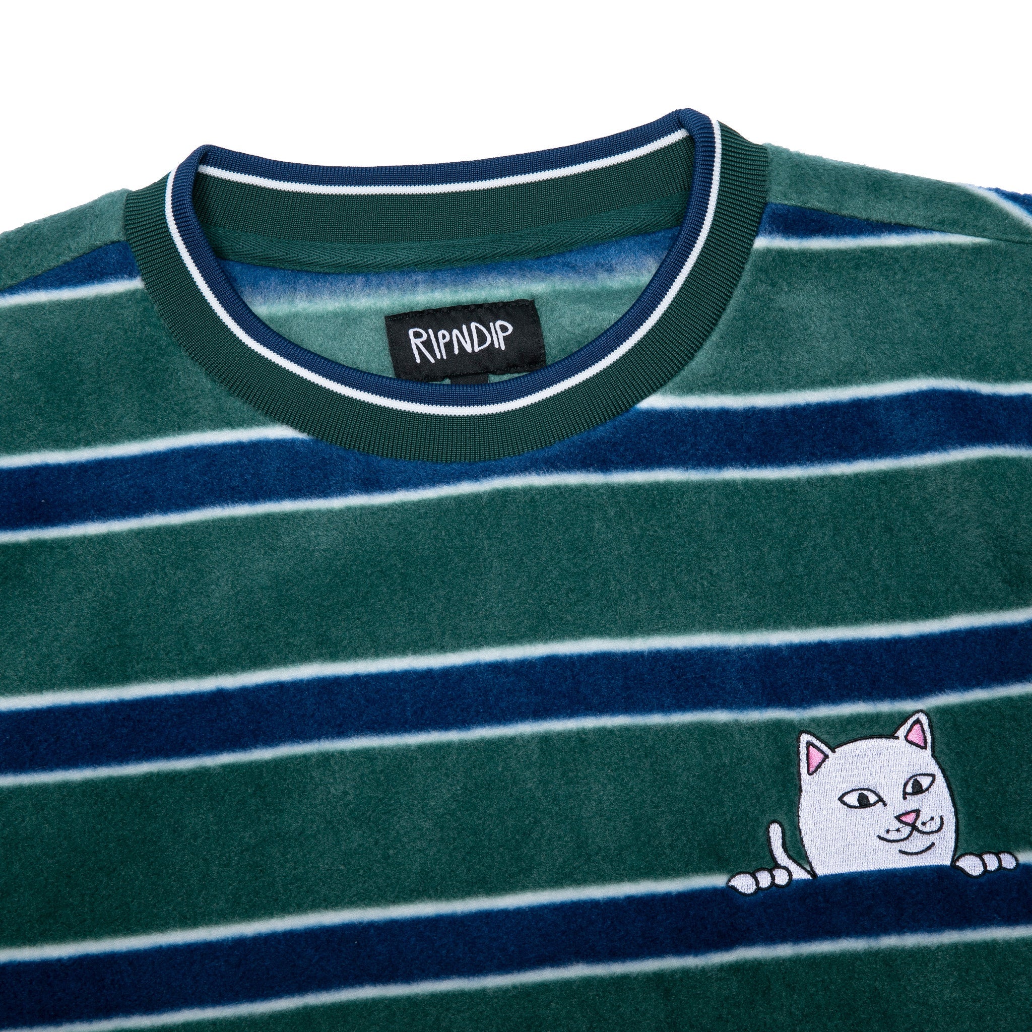 RIPNDIP Peeking Nermal Polar Fleece Crewneck (Hunter / Navy)