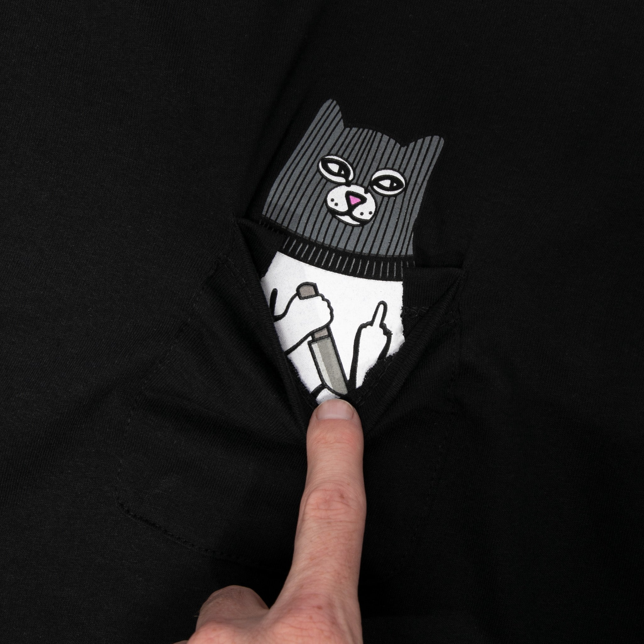 RIPNDIP Ripndip x Sus Boy Pocket Tee (Black)