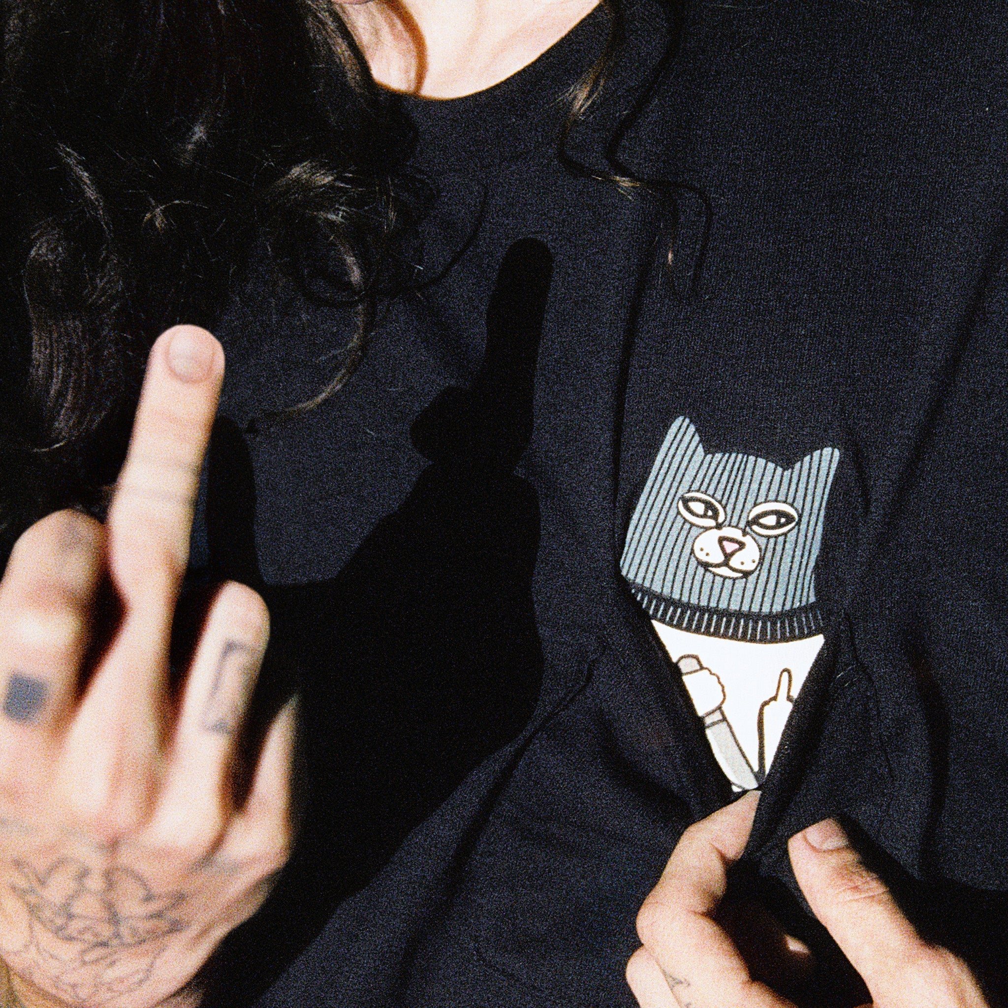 RIPNDIP Ripndip x Sus Boy Pocket Tee (Black)