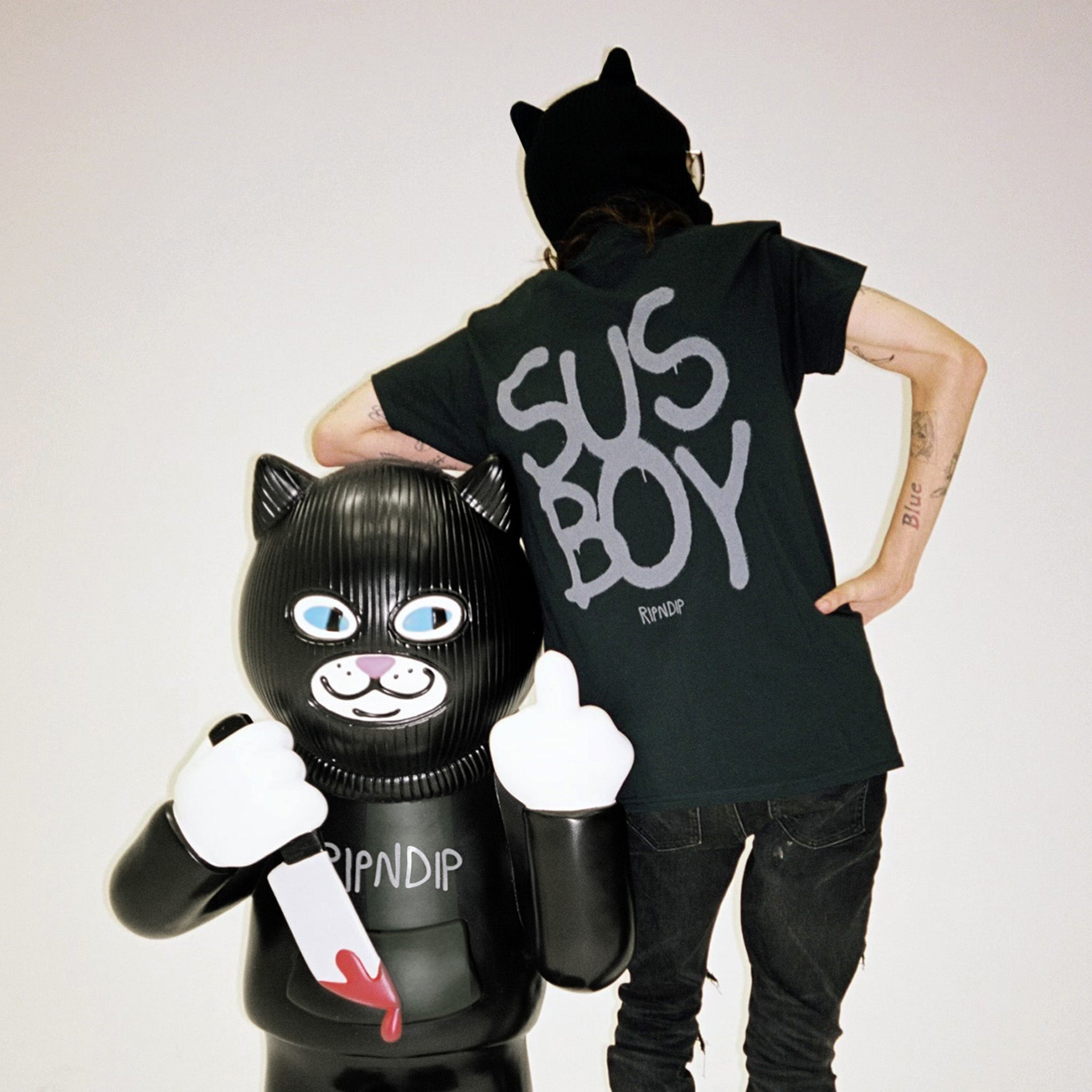 RIPNDIP Ripndip x Sus Boy Pocket Tee (Black)