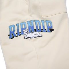 RIPNDIP Team Spirit Embroidered Sweatpants (Natural)