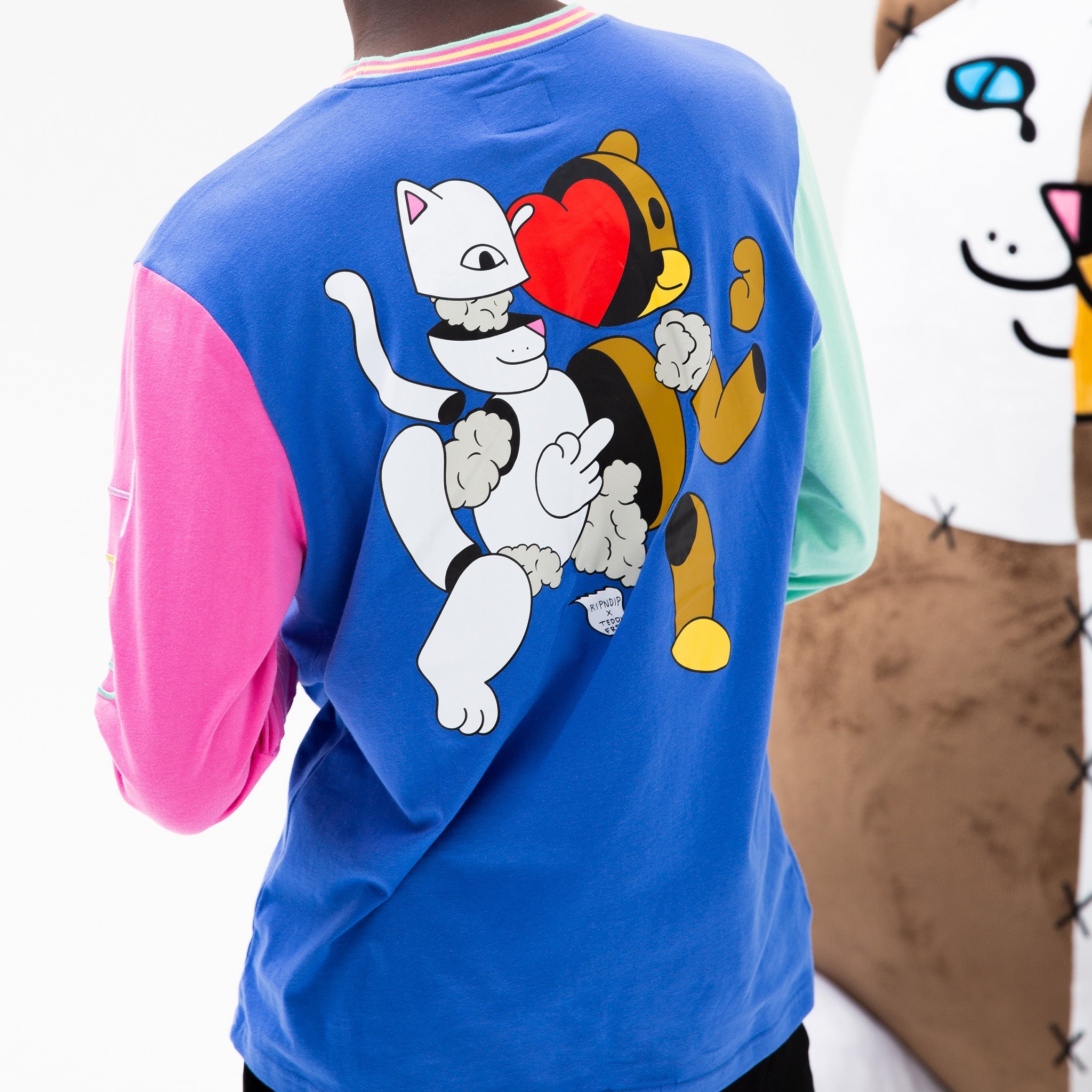 RIPNDIP Ripndip Teddy Fresh 2.0 Color Block L/S (Multi)