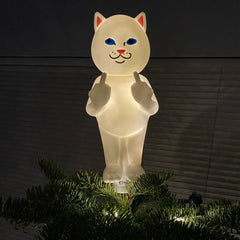 RIPNDIP Lord Nermal Light Up Tree Topper (White)