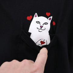 RIPNDIP Lord Nermal Loves Pocket Tee (Black)